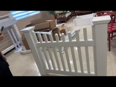 Safe Design PVC Picket Fence Eco Friendly