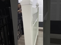 6ft High PVC Privacy Fence Custom Color 10 Years Life