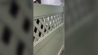 White PVC Privacy Fence Villa Garden Solution